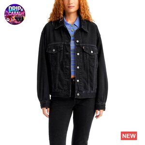 Relaxed Fit Trucker Jacket Y2K Retro Chic Classic Denim Outerwear